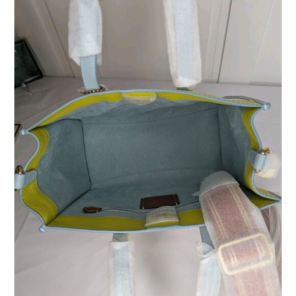 Coach Field tote 30 in colorblock with coach badge Chalk Multi NWT - Picture 9 of 10